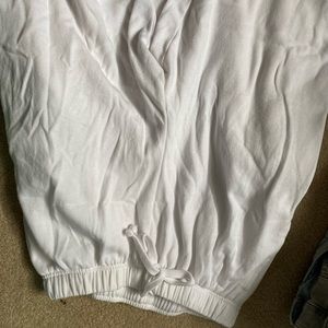 white garage boyfriend sweats